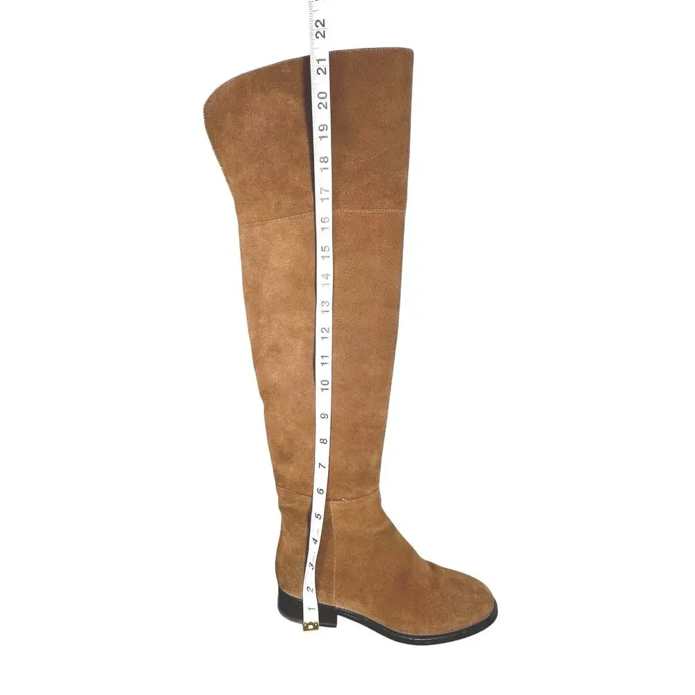 J. Crew | Women | Rich Walnut Over The Knee Suede Leather Riding Boots | Size 5